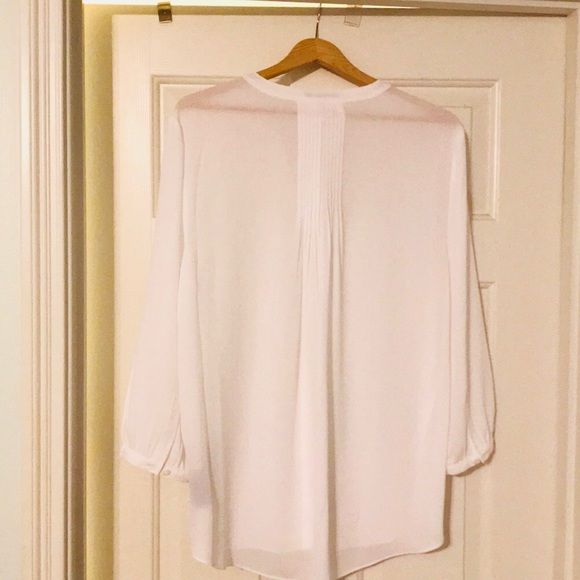 White Pleat Back Blouse - Picture 5 of 5